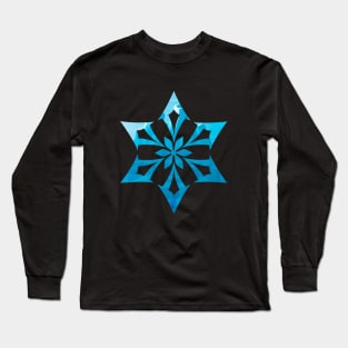 Cryo Element Iceberg background | Genshin Impact Long Sleeve T-Shirt